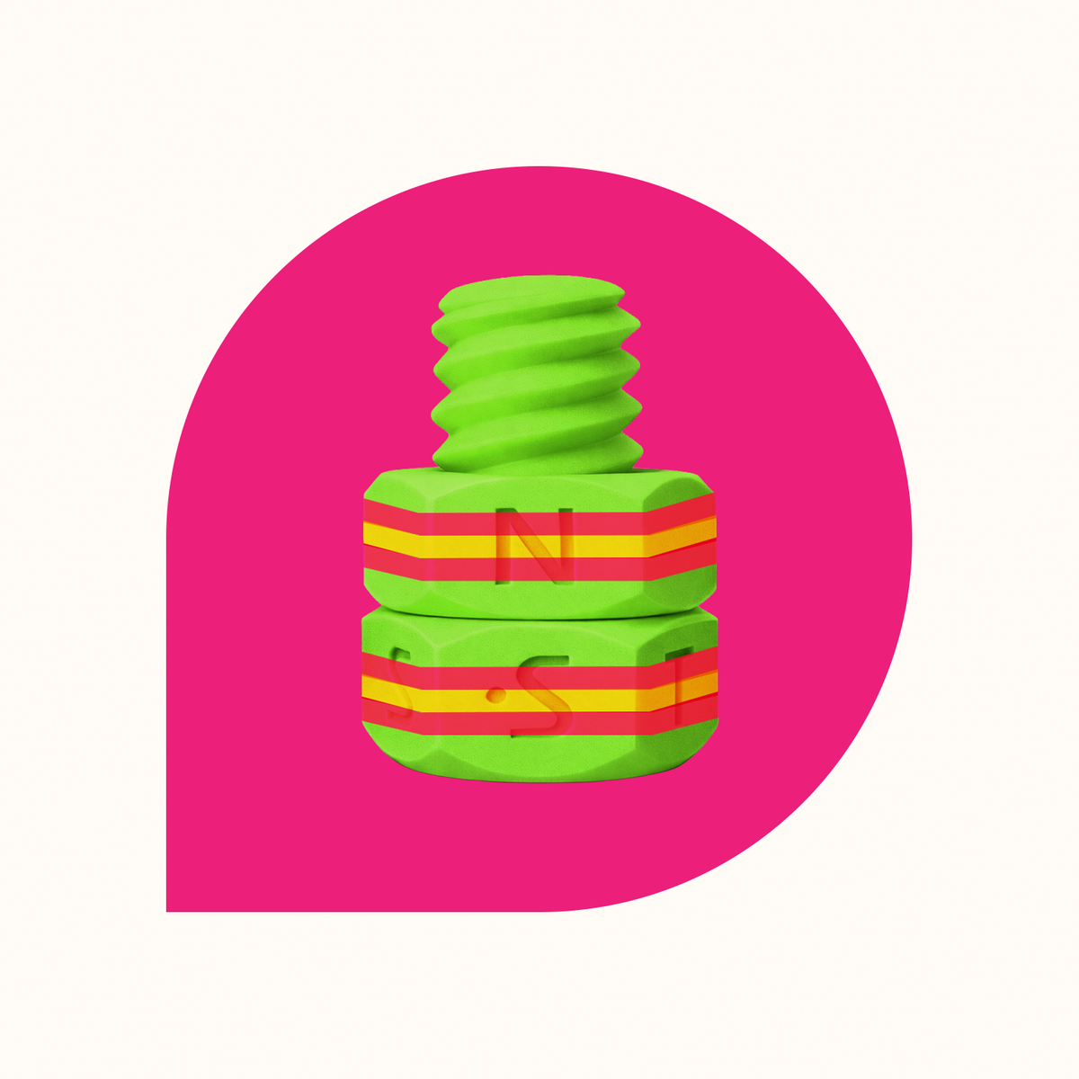Multicolor Stress Nut Main image